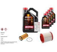 FEBI Controllo Set 9L MOTUL 8100 X-CLEAN 0W-30 Per Audi A8 4.2 Quattro 3.7