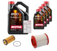 FEBI Controllo Set 9L MOTUL 8100 X-CLEAN 0W-30 Per Audi A8 4.2 Quattro 3.7