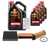 FEBI Controllo Set 9L MOTUL 8100 X-CLEAN 0W-30 Per BMW 3 Gran Turismo 330d