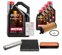 FEBI Controllo Set 9L MOTUL 8100 X-CLEAN 0W-30 Per BMW 3 Gran Turismo 330d