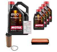 FEBI Controllo Set 9L MOTUL 8100 X-CLEAN 0W-30 Per BMW X6 M50D