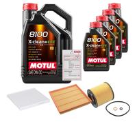 FEBI Controllo Set 9L MOTUL 8100 X-CLEAN 0W-30 Per BMW X6 XDRIVE35I
