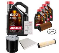 FEBI Controllo set 9L MOTUL 8100 X-CLEAN 0W-30 per Mercedes-Benz classe E