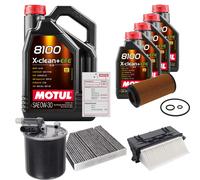 FEBI Controllo Set 9L MOTUL 8100 X-CLEAN 0W-30 Per Mercedes-Benz E-Klasse