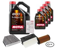 FEBI Controllo Set 9L MOTUL 8100 X-CLEAN 0W-30 Per Mercedes-Benz E-Klasse