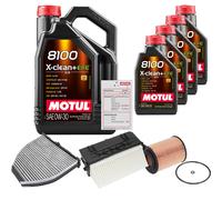FEBI Controllo Set 9L MOTUL 8100 X-CLEAN 0W-30 Per Mercedes-Benz E-Klasse