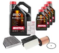 FEBI Controllo Set 9L MOTUL 8100 X-CLEAN 0W-30 Per Mercedes-Benz E-Klasse
