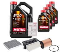 FEBI Controllo Set 9L MOTUL 8100 X-CLEAN 0W-30 Per Mercedes-Benz G-Klasse