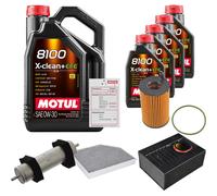 FEBI Controllo Set 9L MOTUL 8100 X-CLEAN 0W-30 Per Porsche Macan 3.0 S