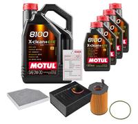FEBI Controllo Set 9L MOTUL 8100 X-CLEAN 0W-30 Per Porsche Macan 3.0 S