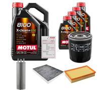 FEBI Controllo Set 9L MOTUL 8100 X-CLEAN 0W-30 Per VW California T5 Camper