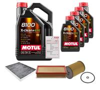 FEBI Controllo Set 9L MOTUL 8100 X-CLEAN 0W-30 Per VW Multivan VI 2.0 TDI