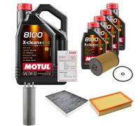 FEBI Controllo Set 9L MOTUL 8100 X-CLEAN 0W-30 Per VW Multivan VI 2.0 TDI