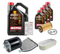 FEBI Controllo Set 9L MOTUL 8100 X-CLEAN EFE 5W-30 Per Mercedes-Benz C-Klasse