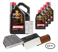 FEBI Controllo Set 9L MOTUL 8100 X-CLEAN EFE 5W-30 Per Mercedes-Benz E-Klasse