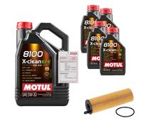 FEBI Controllo Set 9L MOTUL 8100 X-CLEAN EFE 5W-30 Per Mercedes-Benz E-Klasse
