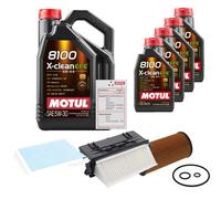 FEBI Controllo Set 9L MOTUL 8100 X-CLEAN EFE 5W-30 Per Mercedes-Benz E-Klasse