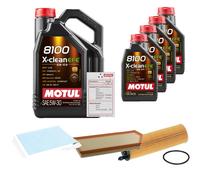 FEBI Controllo Set 9L MOTUL 8100 X-CLEAN EFE 5W-30 Per Mercedes-Benz E-Klasse