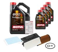 FEBI Controllo Set 9L MOTUL 8100 X-CLEAN EFE 5W-30 Per Mercedes-Benz E-Klasse