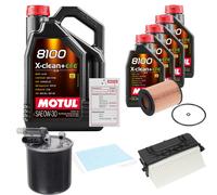 Febi Controllo Set 9L Motul 8100 x-Pulire 0W-30 per Mercedes-Benz Gle 350 a D