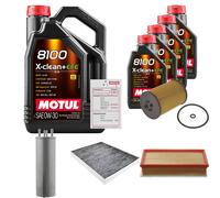 Febi Controllo Set 9L Motul 8100 x-Pulire 0W-30 per VW Multivan VI