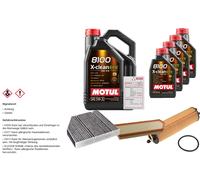 Febi Controllo Set 9L Motul 8100 x-Pulire Efe 5W-30 per Mercedes-Benz CLS