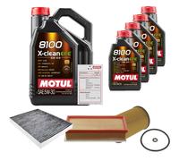 Febi Controllo Set 9L Motul 8100 x-Pulire Efe 5W-30 per VW Multivan VI