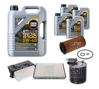 FEBI Controllo set 9L9L LIQUI MOLY Top Tec-4100 5W-40 per Mercedes Classe E