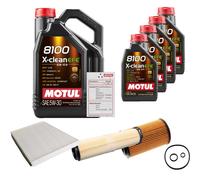 FEBI Controllo set 9L9L MOTUL 8100 X-CLEAN EFE 5W-30 per Mercedes-Benz classe E