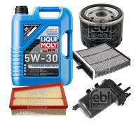 FEBI Controllo set LIQUIDO 5L MOLY 5W-30 Longtime High-Tech per Renault Scénic