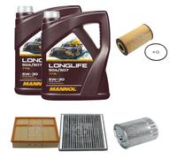 FEBI Controllo set MANNOL 10L Longlife 504/507 5W-30 per Mercedes-Benz
