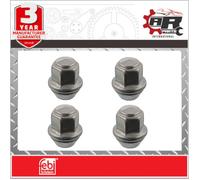 Febi Dado Ruota - M12x1.5 - Per Ford Fiesta, Focus, Kuga, Mondeo, T.Connect x4