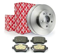 Febi Dischi Freno 264 MM Pieno Pastiglie Posteriori per Opel Astra Meriva Zafira