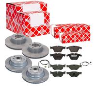 FEBI Dischi freno anteriore ventilato+posteriore + pastiglie freno per