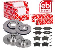 Febi Dischi Freno Anteriori Ventilati + Posteriore + Freni per Citroën Berlingo