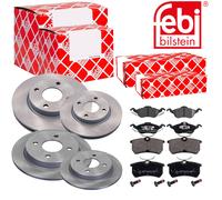 Febi Dischi Freno Anteriori Ventilati + Posteriore + Freni per Ford Fuoco Torneo