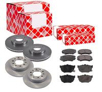 Febi Dischi Freno Anteriori Ventilati + Posteriore + Freni per Hyundai Coupe Gk