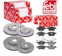 Febi Dischi Freno Anteriori Ventilati + Posteriore + Freni per JAGUAR S-TYPE XF