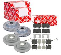 Febi Dischi Freno Anteriori Ventilati + Posteriore + Freni per MERCEDES CLASSE S