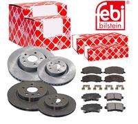 Febi Dischi Freno Anteriori Ventilati + Posteriore + Freni per Opel Insignia