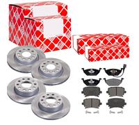 Febi Dischi Freno Anteriori Ventilati + Posteriore + Freni per VW Golf V Variant