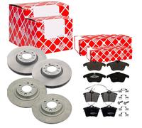 Febi Dischi Freno Anteriori Ventilati+Posteriore+Pastiglie per Citroën C5 III