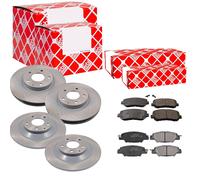 Febi Dischi Freno Anteriori Ventilati+Posteriore+Pastiglie per Mazda CX-5 Kf