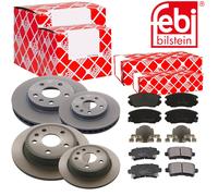 Febi Dischi Freno Anteriori Ventilati+Posteriore+Pastiglie per Opel Insignia