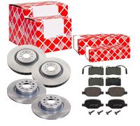 Febi Dischi Freno Anteriori Ventilati + Posteriore + per Alfa Romeo Gt / S 147