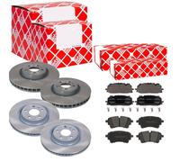 Febi Dischi Freno Anteriori Ventilati + Posteriore + per Audi A6 di Avant Q5