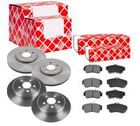 Febi Dischi Freno Anteriori Ventilati + Posteriore + per Chrysler PT Cruiser