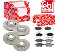 Febi Dischi Freno Anteriori Ventilati + Posteriore + per Citroën C5 III Rd Td