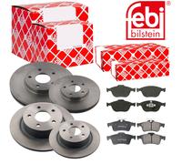Febi Dischi Freno Anteriori Ventilati + Posteriore + per Ford Transit Collegare