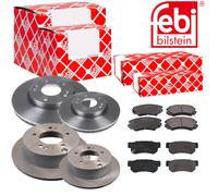 Febi Dischi Freno Anteriori Ventilati + Posteriore + per Hyundai Sonata V Kia